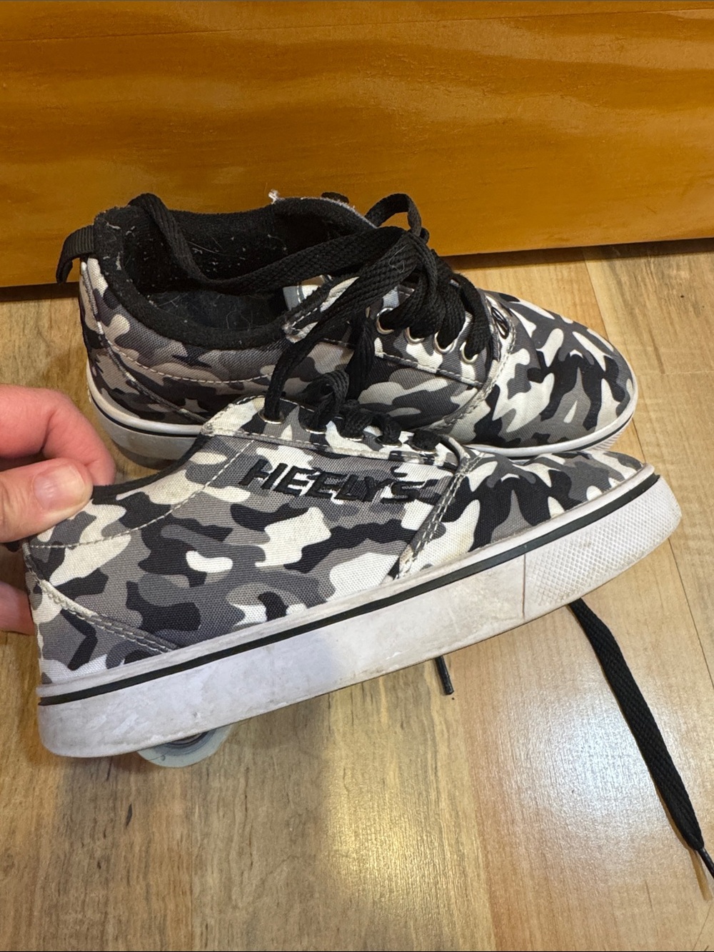 Heelys Black, White & Gray Camouflage Skate Sneakers